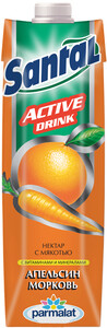 Сок Santal Active Drink, Orange-Carrot, 1 л