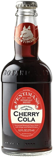 На фото изображение Fentimans Cherry Cola, 0.275 L (Фентиманс Черри Кола объемом 0.275 литра)