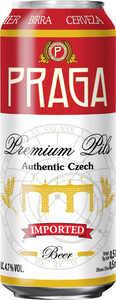 Praga Premium Pils, in can, 0.5 л