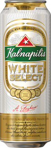 Светлое пиво Kalnapilis White Select, in can, 568 мл