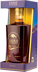 Сербский бренди Soko VSOP, gift box, 0.7 л