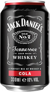 Jack Daniels & Cola, in can, 0.33 L