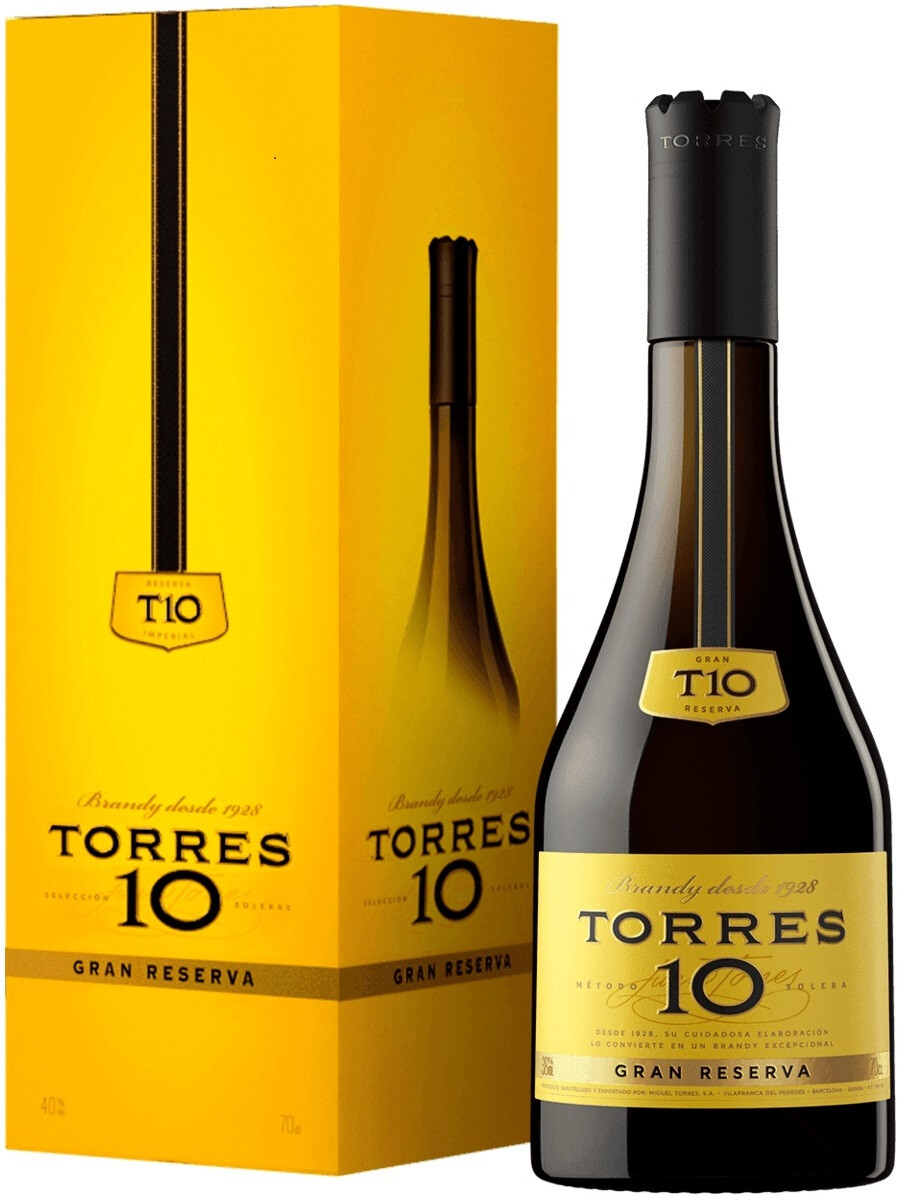 Brandy Torres 10 Gran Reserva, gift box, 700 ml Torres 10 Gran ...