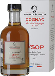 Pierre de Segonzac, VSOP Grande Champagne, gift box, 200 мл