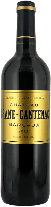 На фото изображение Chateau Brane-Cantenac, Margaux Grand Cru Classe AOC, 2013, 0.75 L (Шато Бран-Кантенак, 2013 объемом 0.75 литра)