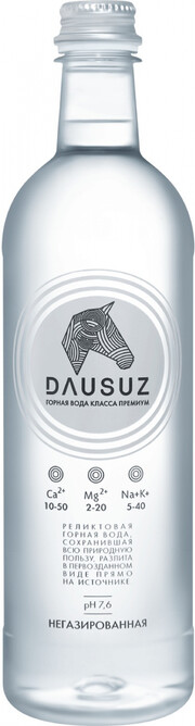 На фото изображение Даусуз Негазированная, в пластиковой бутылке, объемом 0.75 литра (Dausuz Still, PET 0.75 L)