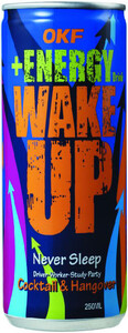 Wake UP Energy Drink, in can, 240 ml
