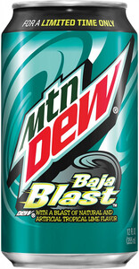 Mountain Dew Baja Blast (USA), in can, 355 мл