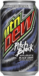 Mountain Dew Pitch Black (USA), in can, 355 мл
