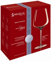 На фото изображение Spiegelau Hybrid Bordeaux, Set of 2 glasses in gift box, 0.68 L (Шпигелау Хайбрид, Бокал для Бордо, набор из 2-х бокалов объемом 0.68 литра)