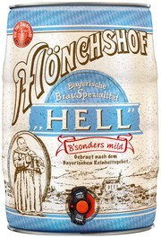Пиво Monchshof Bayerisch Hell, mini keg, 5 л