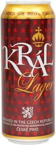 Чеське пиво Kral Lager, in can, 0.5 л