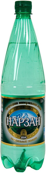 На фото изображение Narzan, PET, 1 L (Нарзан, в пластиковой бутылке объемом 1 литр)