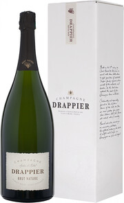 Champagne Drappier, Brut Nature, gift box, 1.5 л