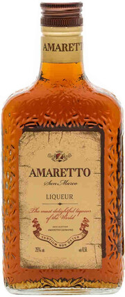 На фото изображение Амаретто Сан Марко, объемом 0.5 литра (Amaretto San Marco 0.5 L)