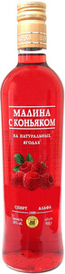 Ликер Шуйская Малина с коньяком, 0.5 л