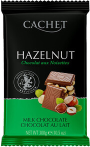 Cachet Milk Chocolate with Hazelnut, 32% Cocoa, 300 g
