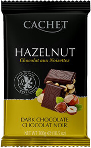 Cachet Dark Chocolate with Hazelnut, 54% Cocoa, 300 г