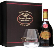 Бренди Sanchez Romate, Cardenal Mendoza Carta Real Solera Gran Reserva, gift box with glass, 0.7 л