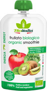 Bioitalia Frullato Biologico, Mela Kiwi Spinaci, 120 ml