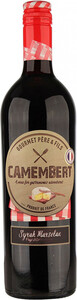 Французское вино Gourmet Pere & Fils, Camembert Syrah-Marselan