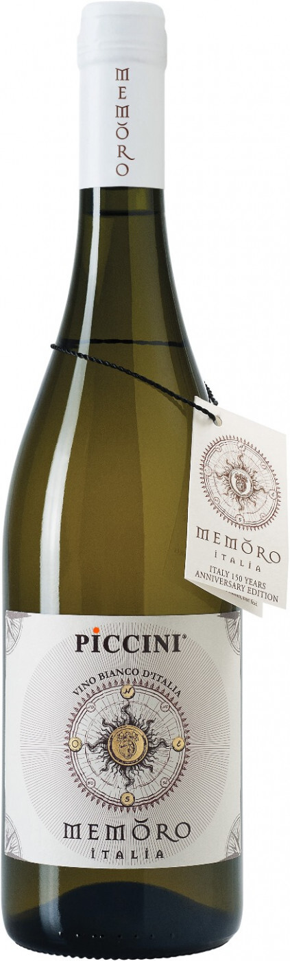 Вино белое сухое Бьянко, 0.75 л — купить итальянское вино Piccini, "Memoro" Bianco, Италия, 750 мл – цена, отзывы