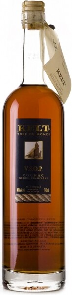 На фото изображение Kelt Tour du Monde V.S.O.P. Grande Campagne, 0.5 L (Кельт Кругосветное Путешествие В.С.О.П. Гранд Шампань объемом 0.5 литра)