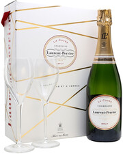 Laurent-Perrier, La Cuvee Brut, gift box with 2 glasses